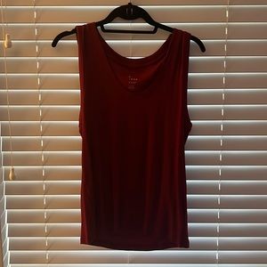 Maroon A New Day Ribbed Tank  | XL